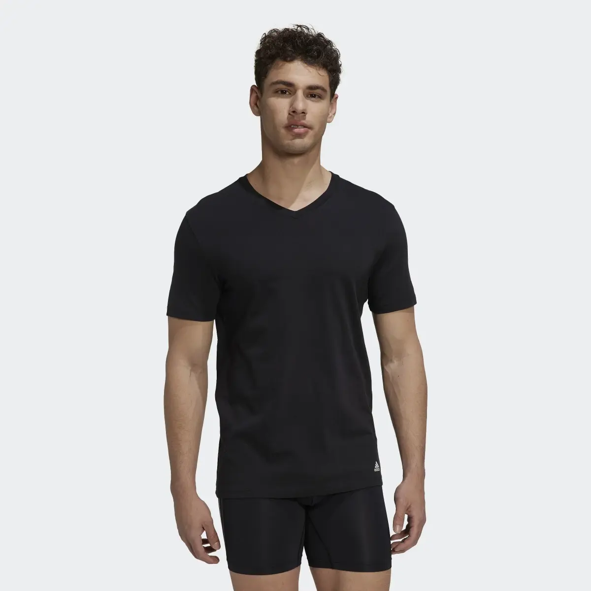 Adidas Active Flex Cotton V-Neck Shirt Underwear. 2