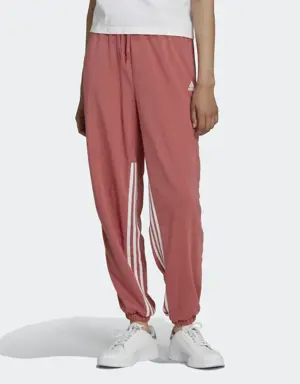 Adidas Pantalon sportswear oversize à 3 bandes avec zips latéraux et chevilles resserrées Hyperglam