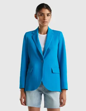 single-breasted lined blazer
