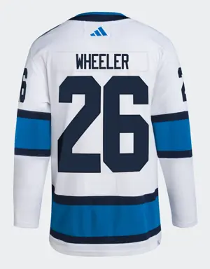 Jets Wheeler Authentic Reverse Retro Wordmark Jersey