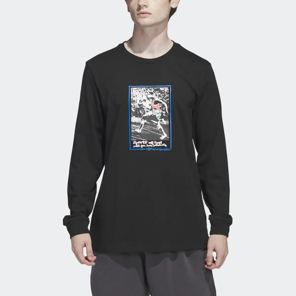 Adidas Graphic Shmoofoil Long Sleeve Tee. 1