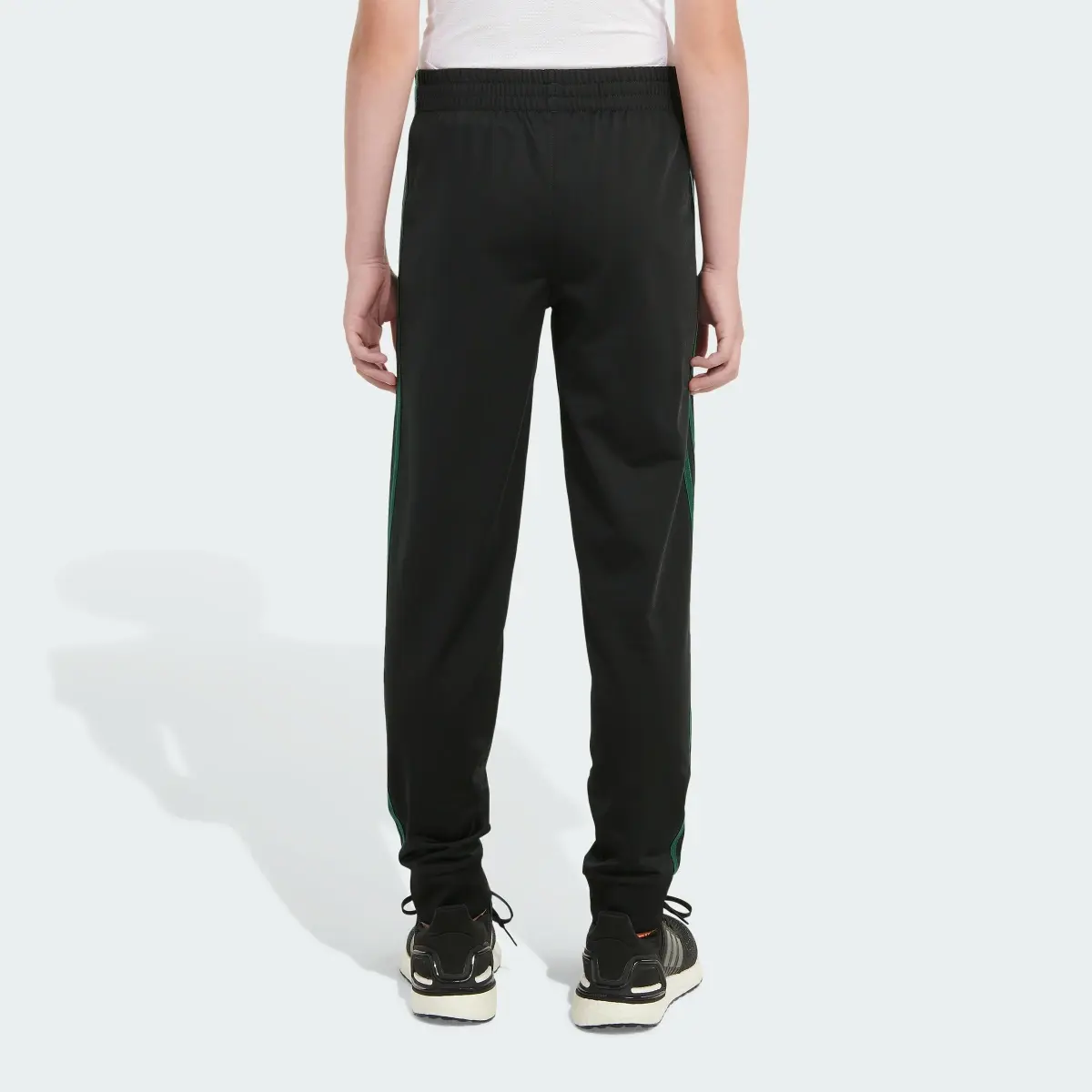 Adidas Elastic Waistband Classic 3-Stripe Tricot Joggers. 2