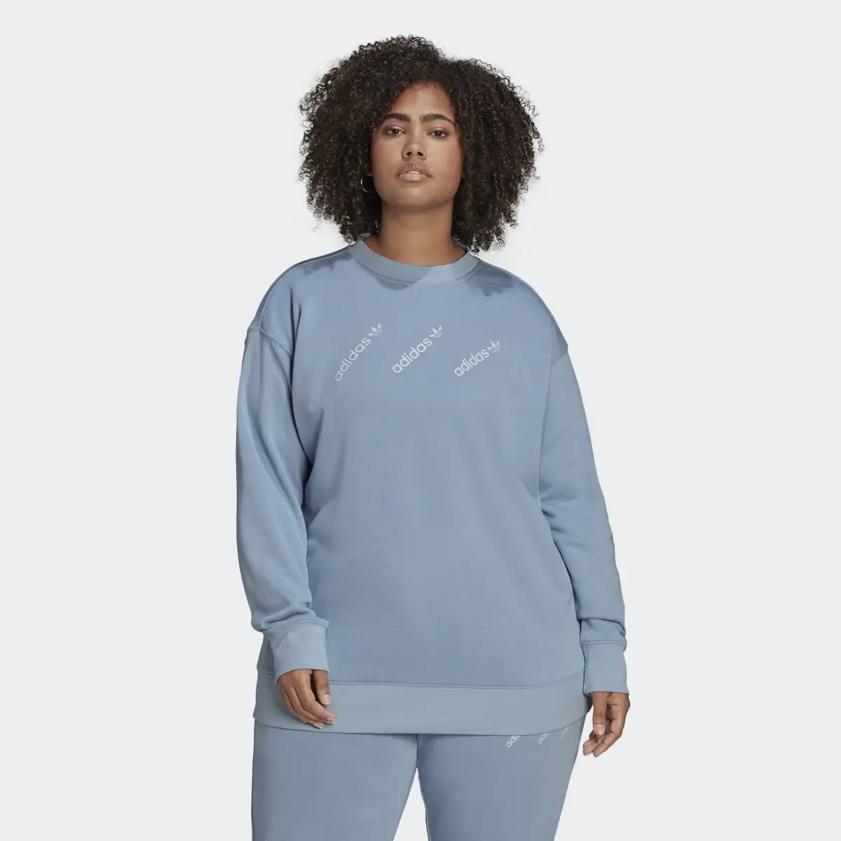 Adidas Sweat-shirt Crew (Grandes tailles). 2