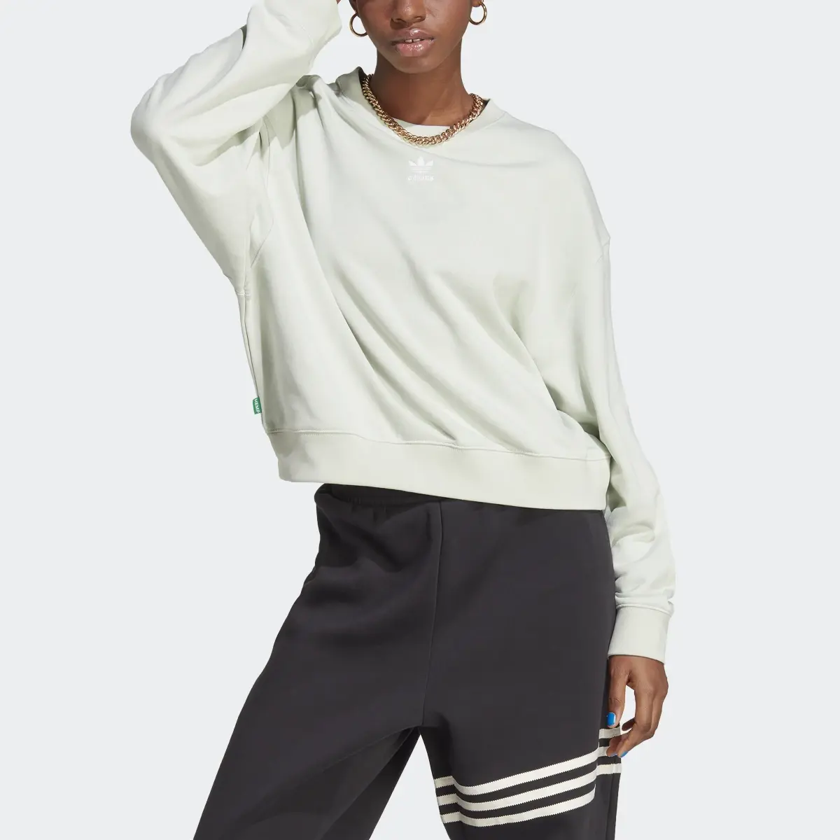 Adidas Essentials+ Made with Hemp Sweater. 1
