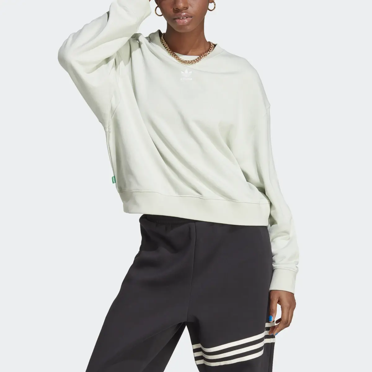 Adidas Essentials+ Made with Hemp Pullover. 1