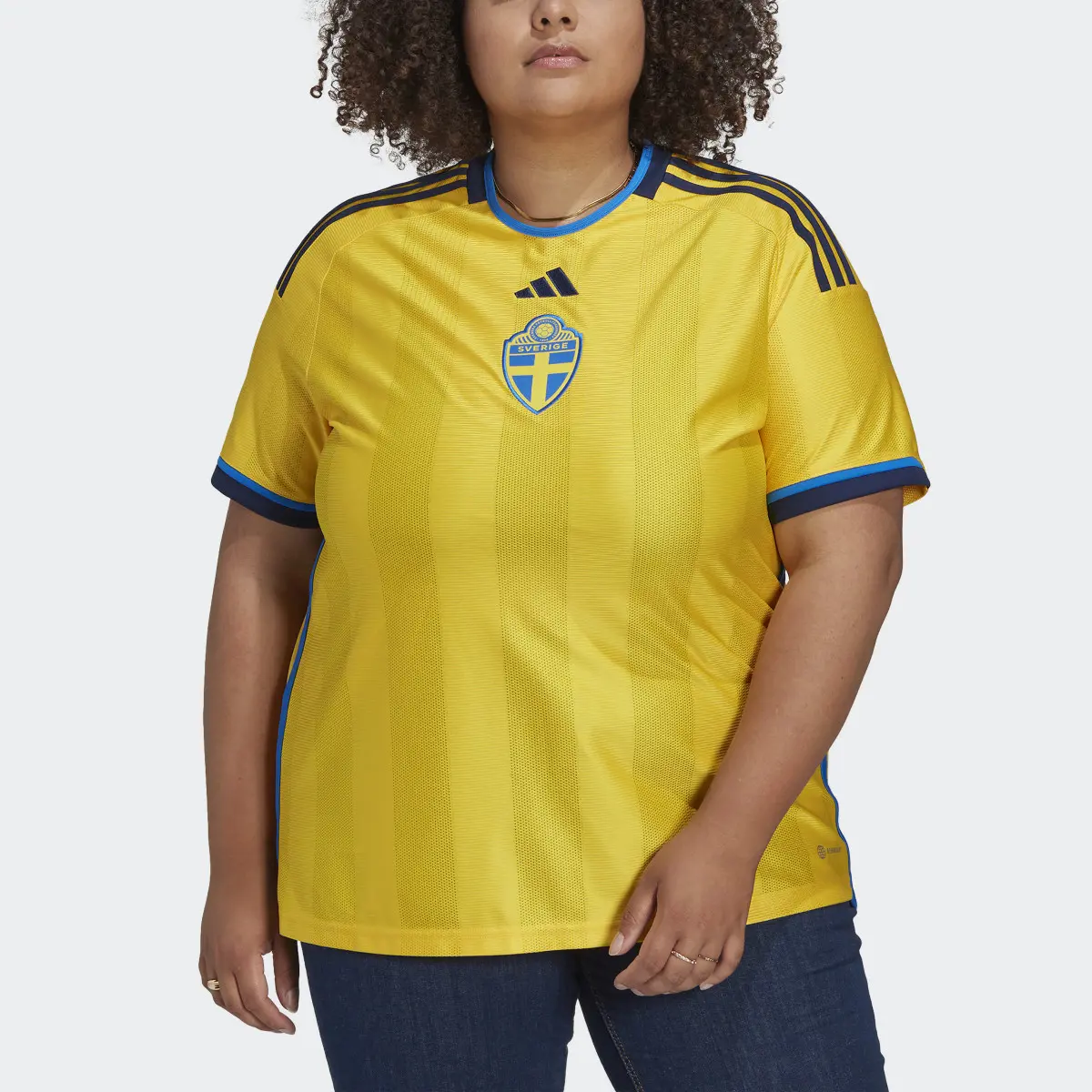 Adidas Camiseta primera equipación Suecia 22 (Tallas grandes). 1