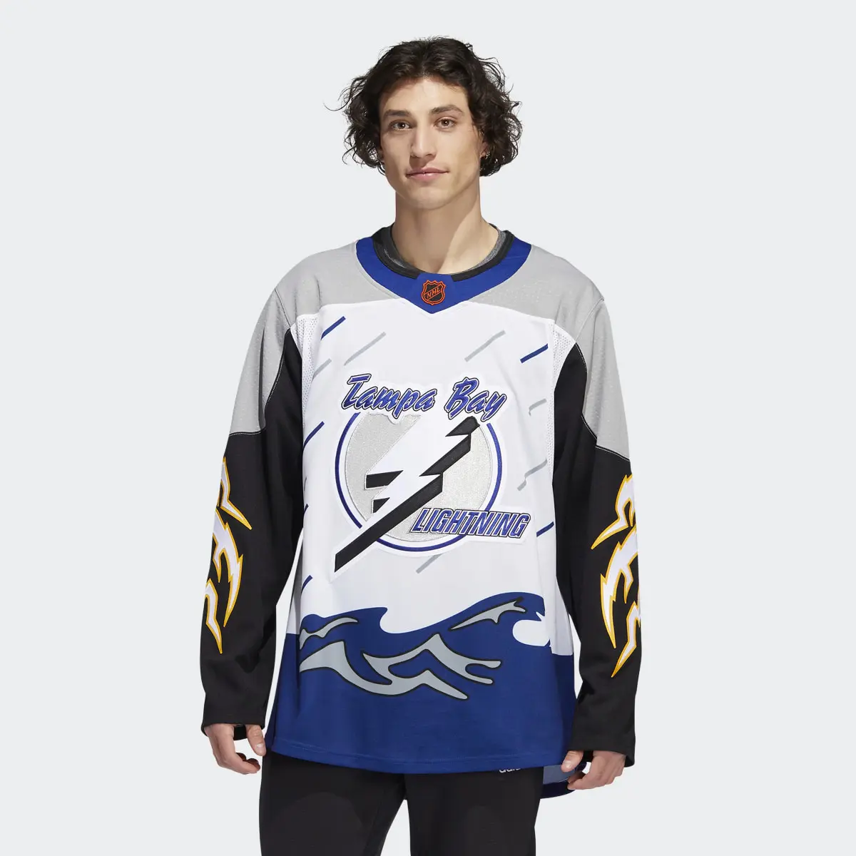 Adidas Lightning Authentic Reverse Retro Wordmark Jersey. 2