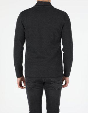 Slim Fit Erkek Antra Melanj Hırka