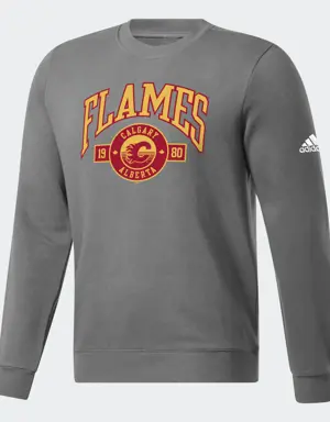 Adidas Flames Fleece Crew Sweatshirt