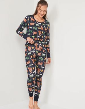 Old Navy Matching Graphic Pajama Set for Women multi