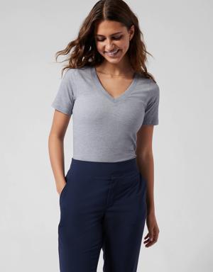 Athleta Renew Seamless Tee gray