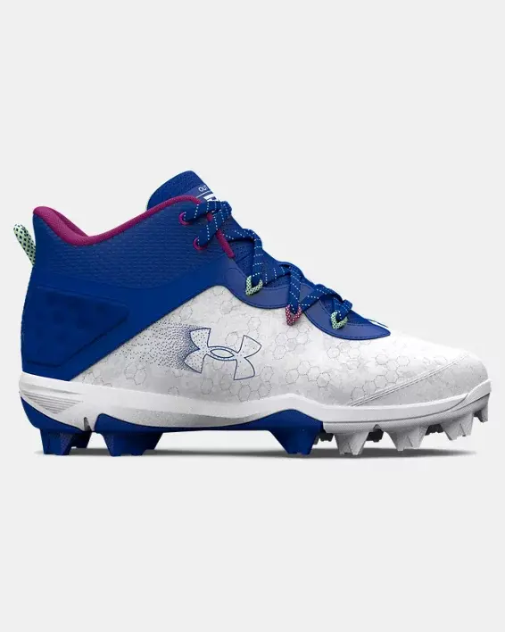 Under Armour Boys' UA Harper 8 Mid RM Jr. Baseball Cleats. 1