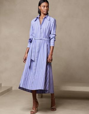 Banana Republic Savannah Midi Shirt Dress blue