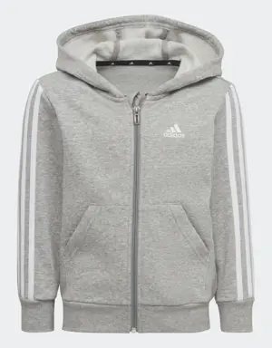 Adidas Essentials 3-Streifen Zip Kapuzenjacke