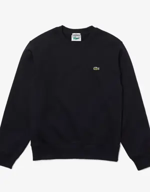 Unisex Crew Neck Organic Cotton Fleece Sweatshirt