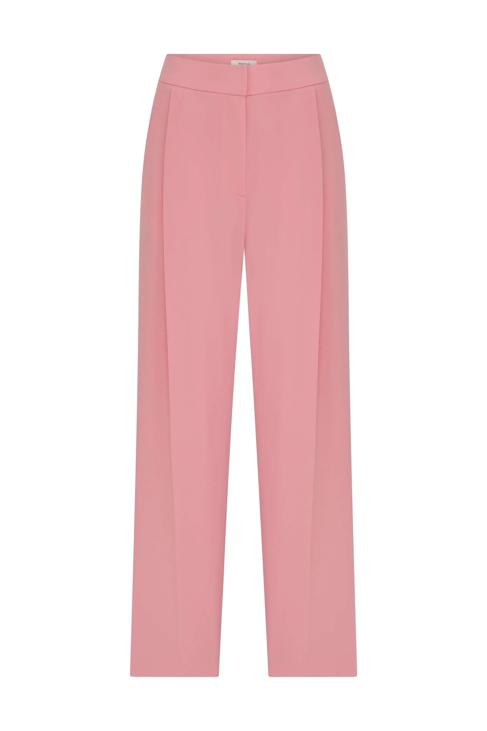 Roman Silk Crepe Carrot Women's Pants - 4 / Pink. 1