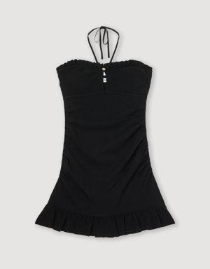 Short dress with ruffles Select a size and