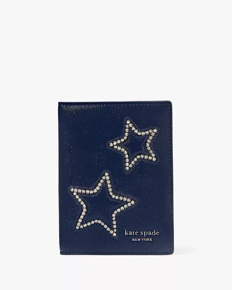 Kate Spade Starlight Patent Saffiano Leather Passport Holder. 1