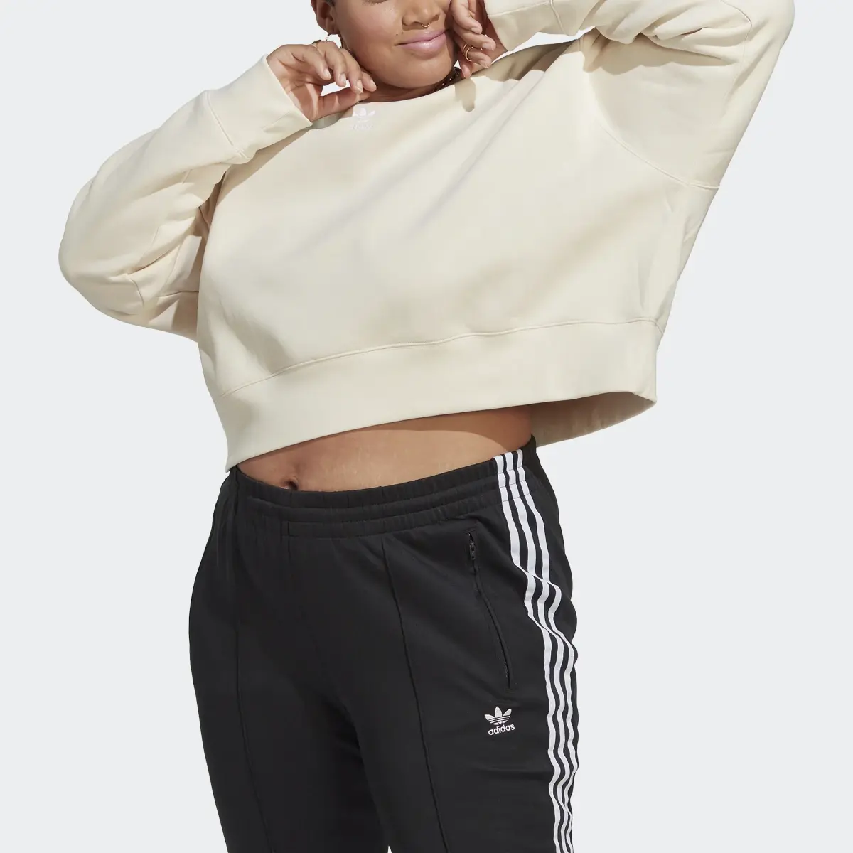 Adidas Adicolor Essentials Crew Sweatshirt (Plus Size). 1