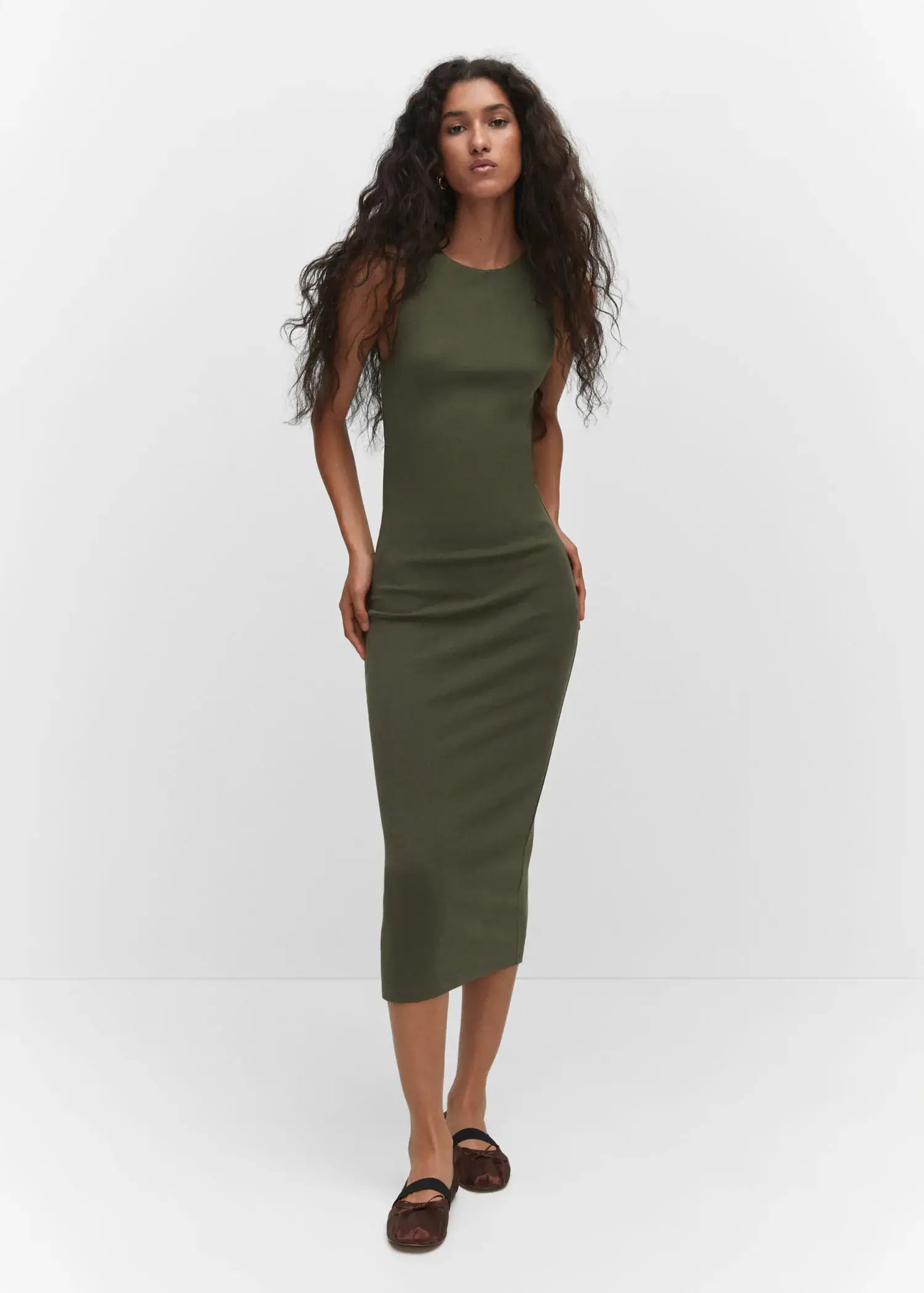 Mango Cotton midi dress. 2