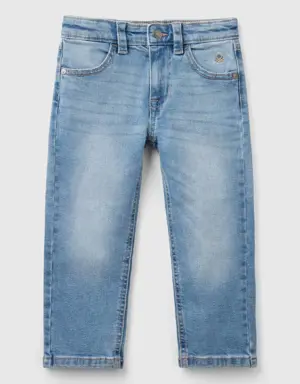 "eco-recycle" five-pocket jeans