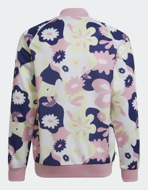 Allover Flower Print SST Track Jacket