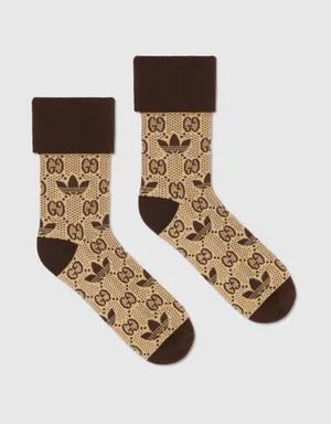 adidas x Gucci GG Trefoil cotton socks
