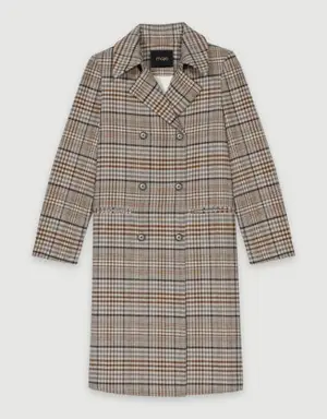 Long checked coat Add to my wishlist Votre article a été ajouté à la wishlist Votre article a été retiré de la wishlist