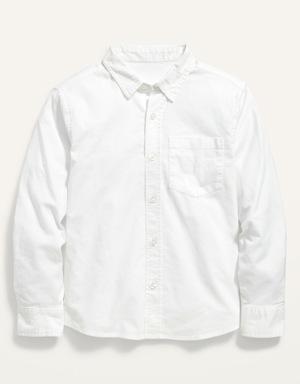 Lightweight Oxford Uniform Shirt for Boys white