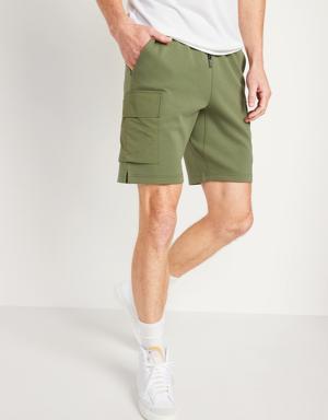 Old Navy Dynamic Fleece Hybrid Cargo Shorts for Men -- 9-inch inseam green