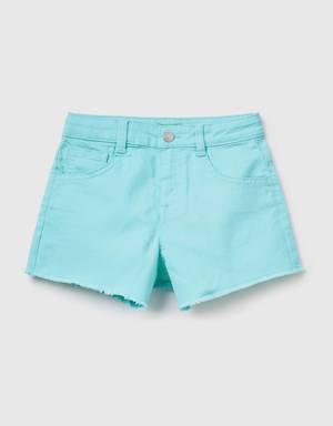 frayed high-waisted shorts