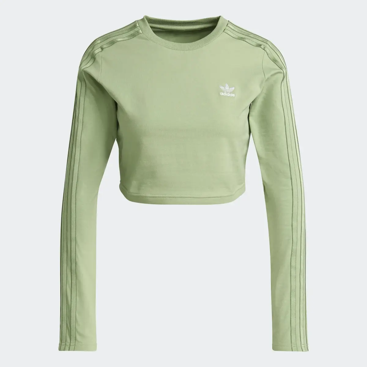 Adidas LOUNGEWEAR adidas Cropped Long Sleeve Sweater. 1