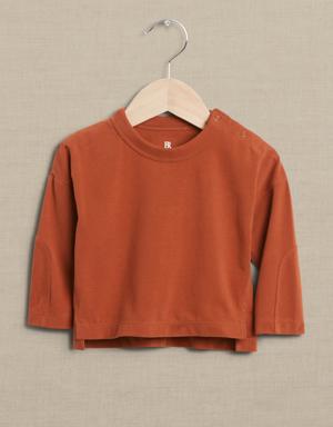 Brushed Long-Sleeve T-Shirt for Baby + Toddler multi