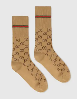 GG cotton socks with Web