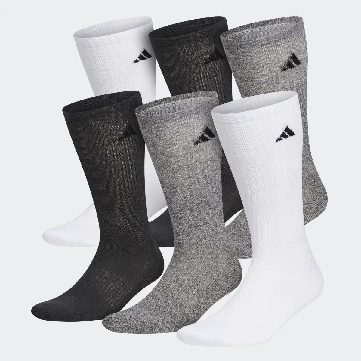 Adidas Athletic Crew Socks 6 Pairs. 2