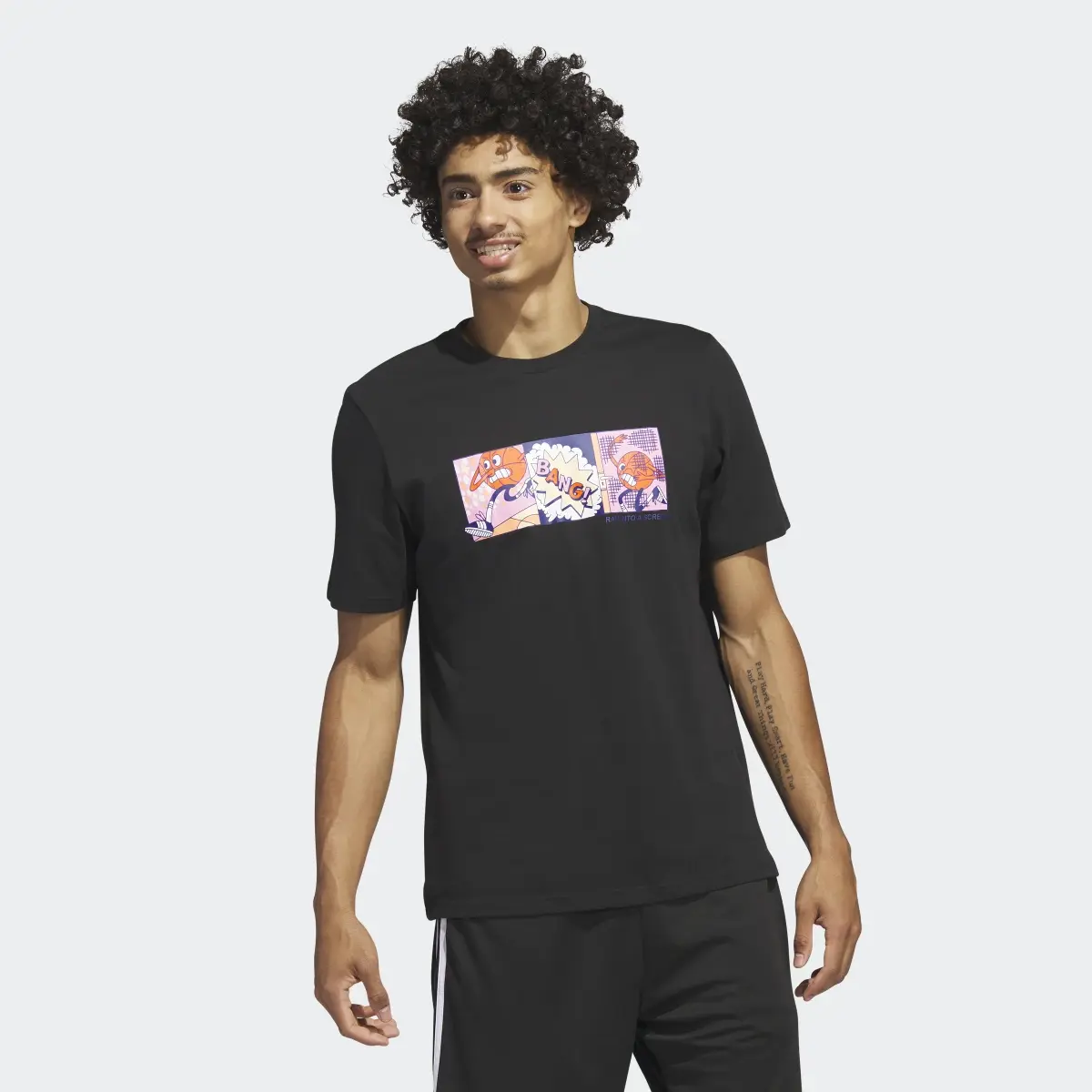 Adidas Lil' Stripe Basketball Graphic Tee. 2