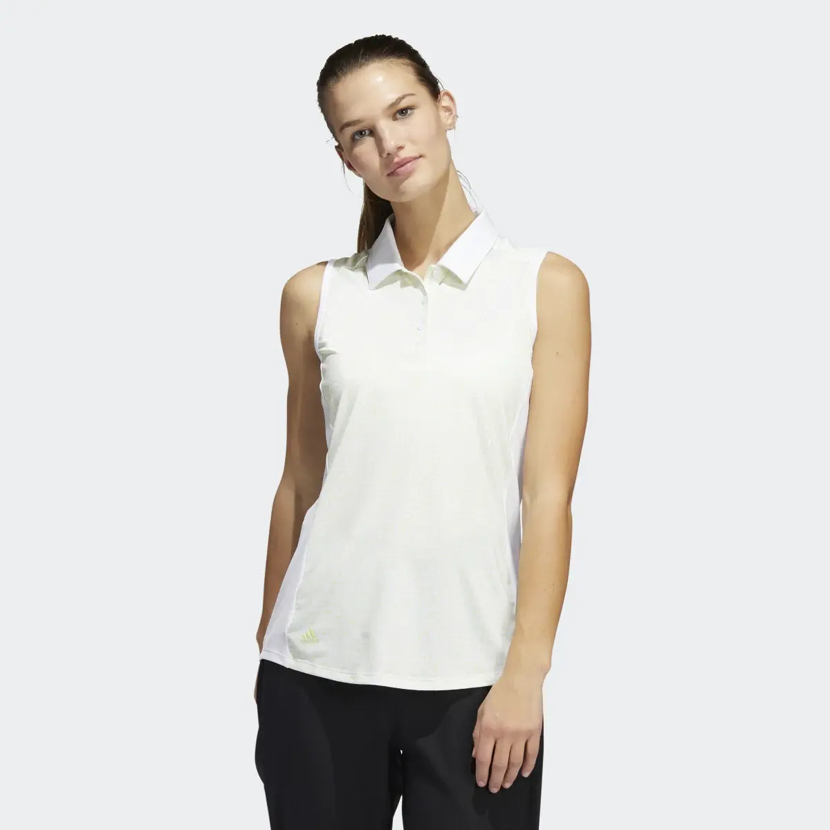 Adidas Ultimate365 Sleeveless Polo Shirt. 2