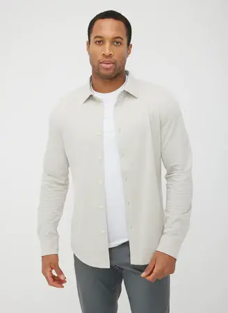 Kit And Ace City Tech Long Sleeve Slim Fit Shirt. 1