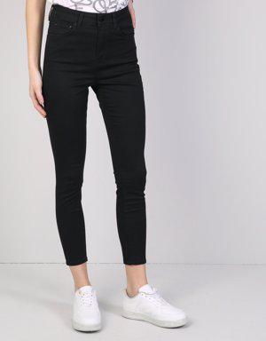 760 Dıana Yüksek Bel Dar Paça Super Slim Fit Siyah Kadın Jean Pantolon