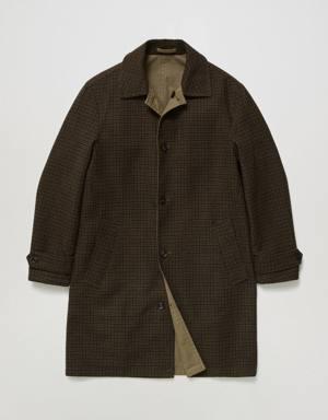 Reversible water-repellent trench coat