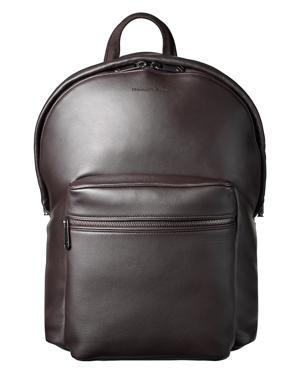 Calfskin Leather Hoodie Backpack