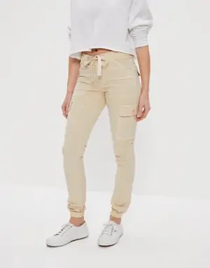 Stretch High-Waisted Cargo Jegging Jogger