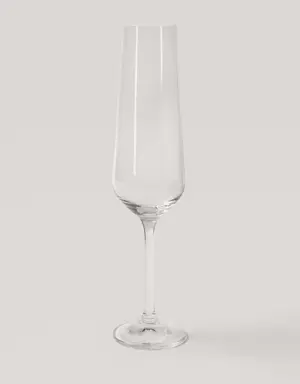 Glass flute goblet