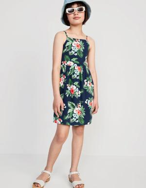 Old Navy Printed Fit & Flare Cami Dress for Girls red