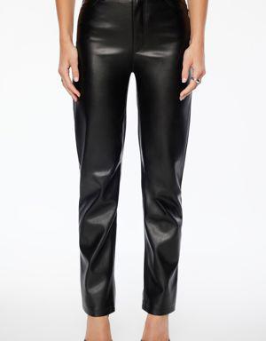 Gisele Faux Leather Straight Leg Pants