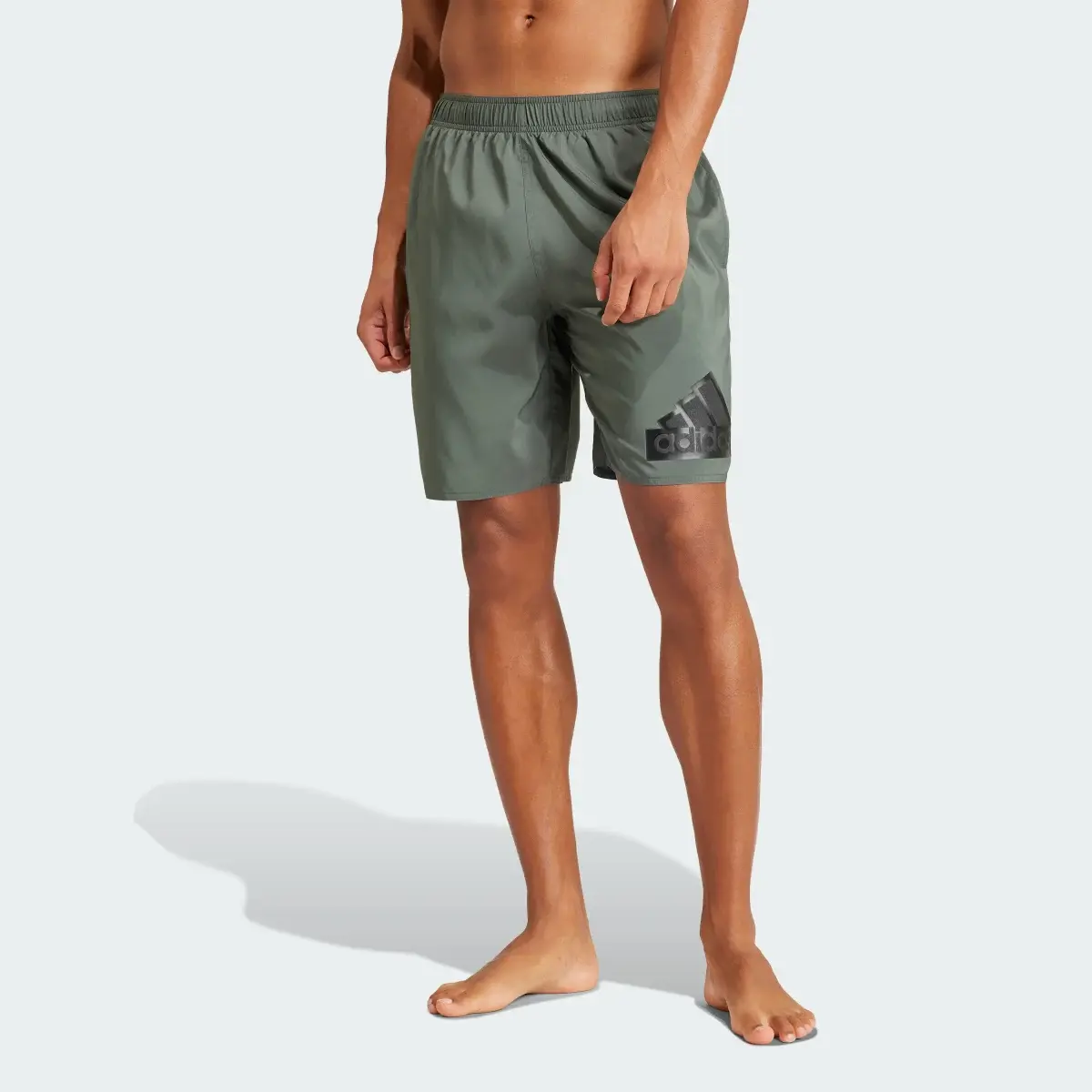 Adidas Logo CLX Swim Shorts. 2