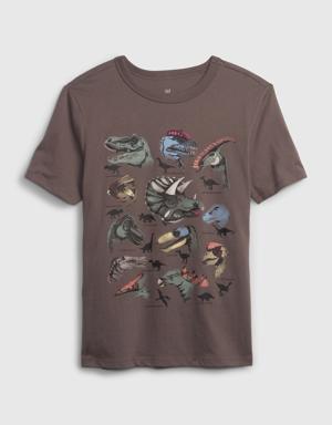 Kids 100% Organic Cotton Graphic T-Shirt brown