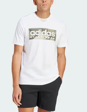 Adidas Camo Linear Graphic T-Shirt