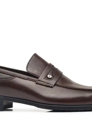 Kahverengi Klasik Loafer Kışlık Erkek Ayakkabı -68852-