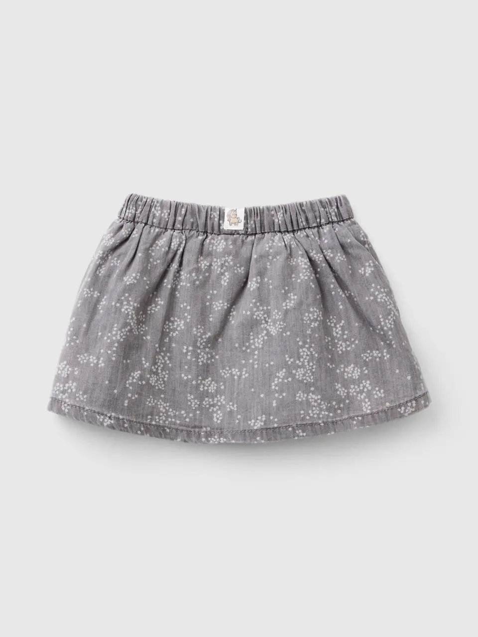 Benetton jean skirt with pattern print. 1